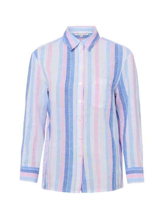 Foto van product Marie Lund Blouse blauw / pink / wit