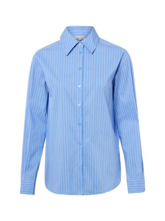 Foto van product Marie Lund Blouse blauw / wit