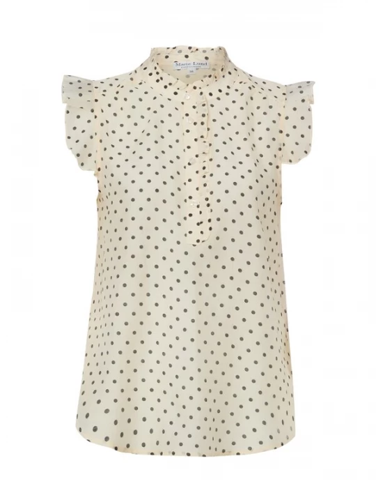 Foto van product Marie Lund Blouse crème / zwart