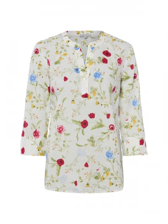 Foto van product Marie Lund Blouse ' Lotta Shelly ' gemengde kleuren / wit