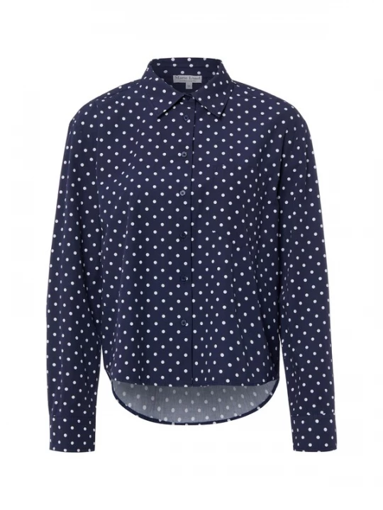 Foto van product Marie Lund Blouse ' Medina ' marine / wit