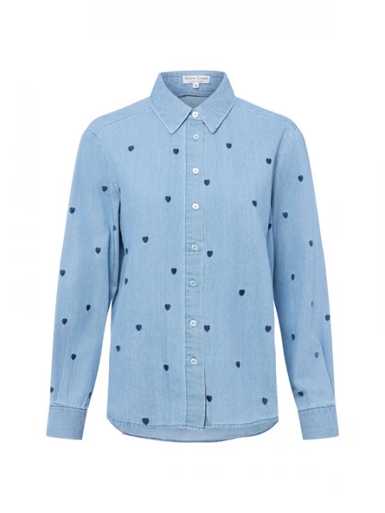 Foto van product Marie Lund Blouse navy / lichtblauw
