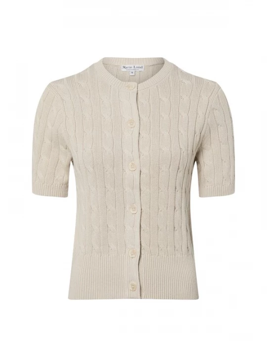 Foto van product Marie Lund Gebreid vest beige
