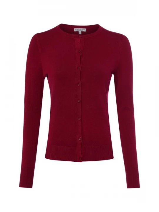 Foto van product Marie Lund Gebreid vest framboos