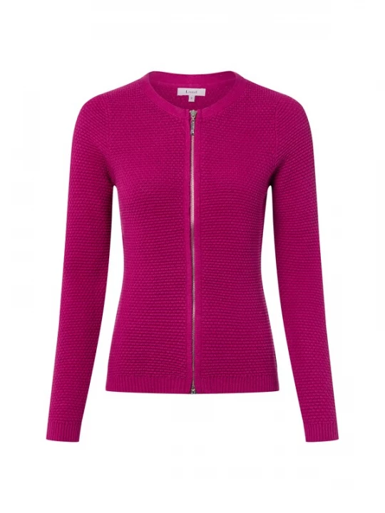 Foto van product Marie Lund Gebreid vest ' ' framboos