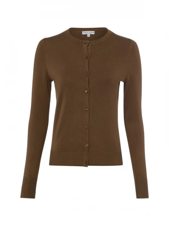 Foto van product Marie Lund Gebreid vest mokka