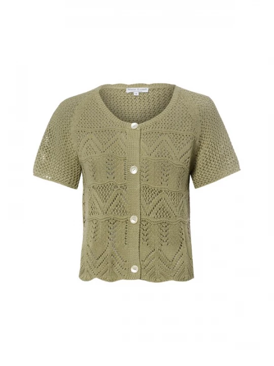 Foto van product Marie Lund Gebreid vest riet