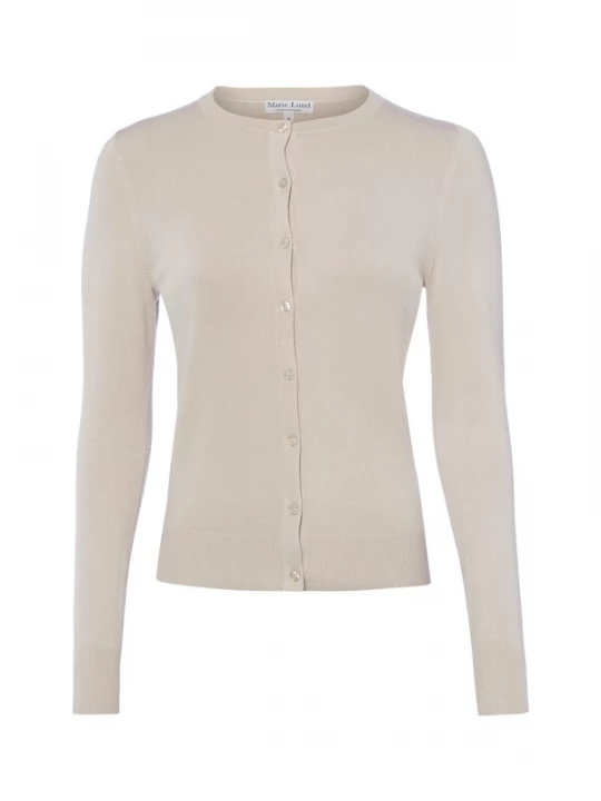 Foto van product Marie Lund Gebreid vest taupe