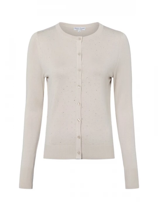 Foto van product Marie Lund Gebreid vest taupe