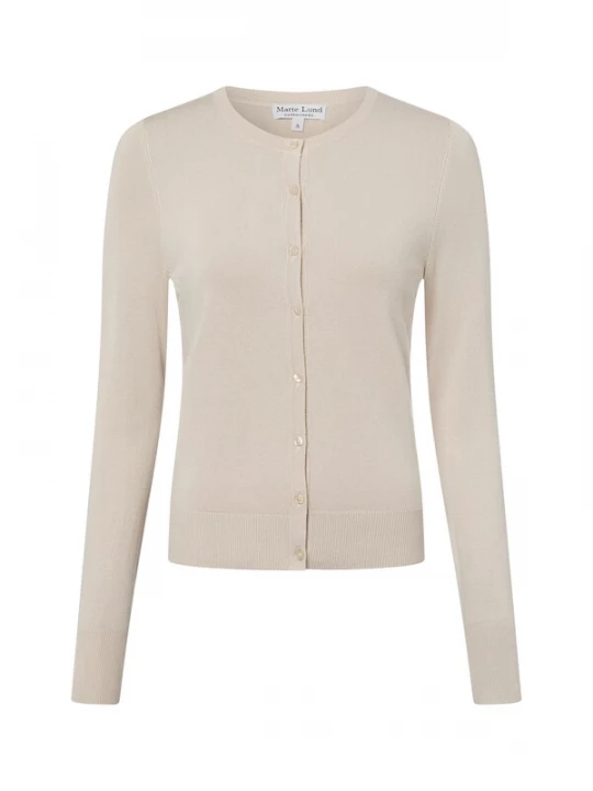 Foto van product Marie Lund Gebreid vest taupe
