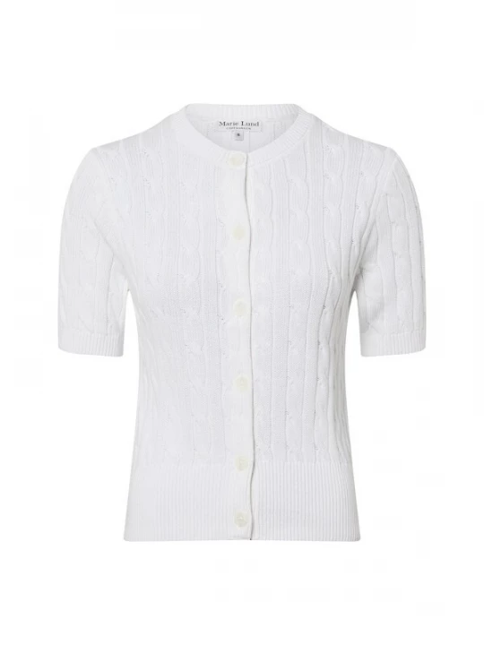 Foto van product Marie Lund Gebreid vest wit