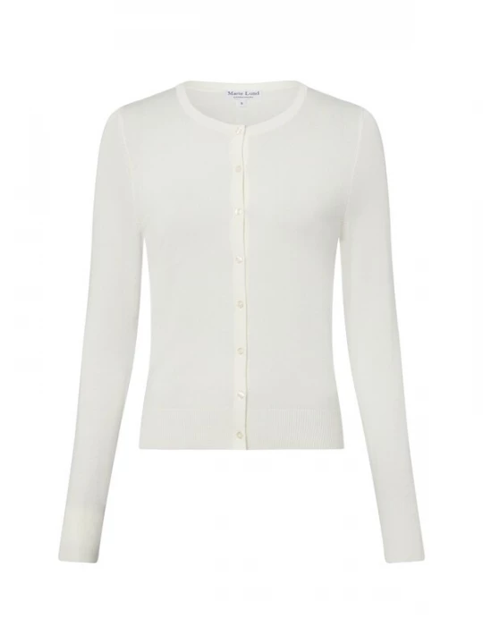 Foto van product Marie Lund Gebreid vest wit