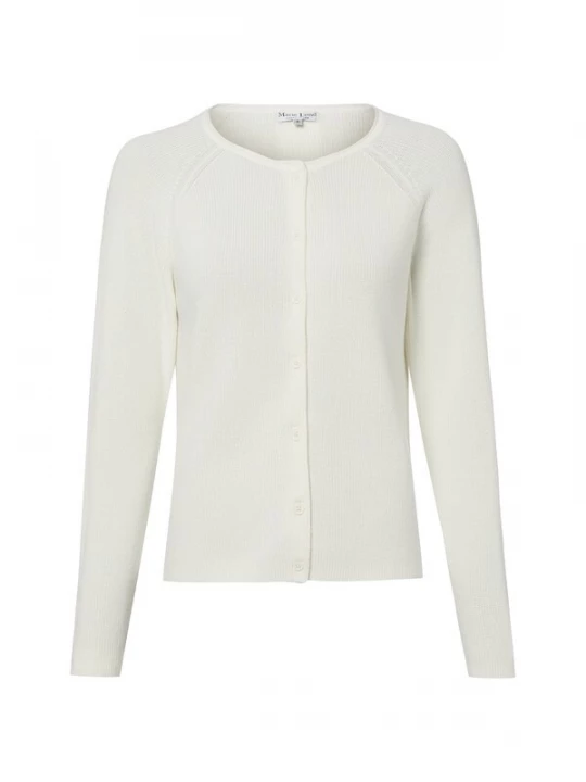 Foto van product Marie Lund Gebreid vest wolwit