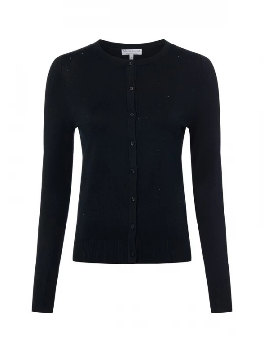 Foto van product Marie Lund Gebreid vest zwart