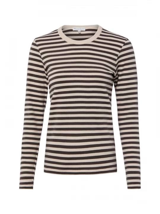 Foto van product Marie Lund Shirt beige / chocoladebruin
