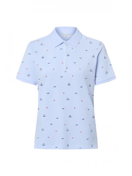 Foto van product Marie Lund Shirt blauw / donkerrood