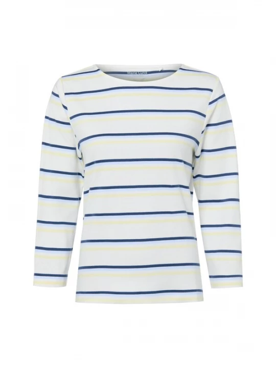 Foto van product Marie Lund Shirt ecru / blauw / geel
