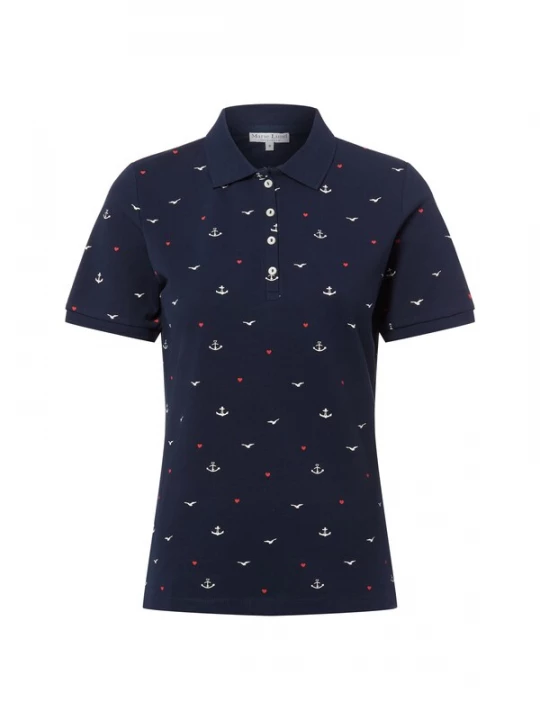Foto van product Marie Lund Shirt marine / rood / wit
