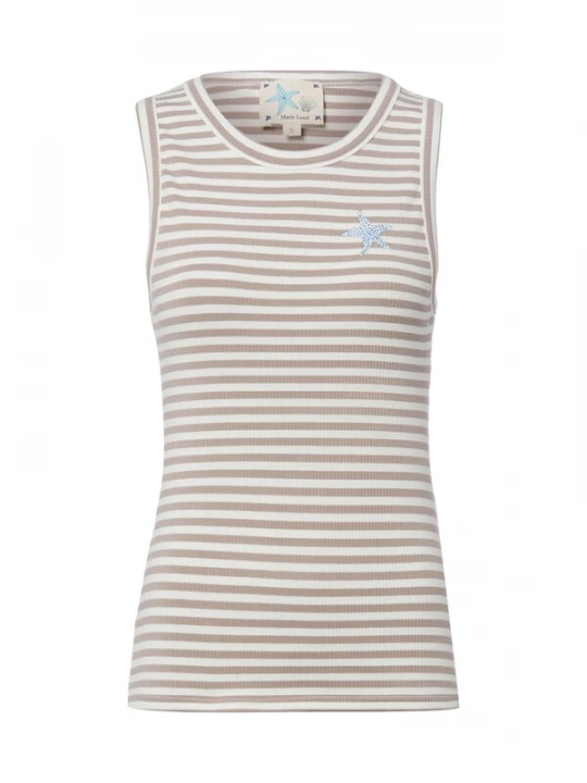 Foto van product Marie Lund Top ' ' beige / wit