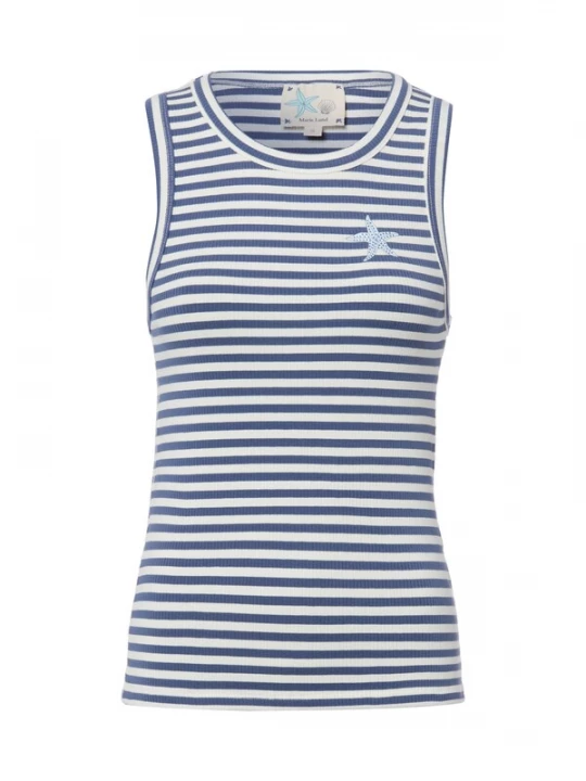 Foto van product Marie Lund Top blauw / wit