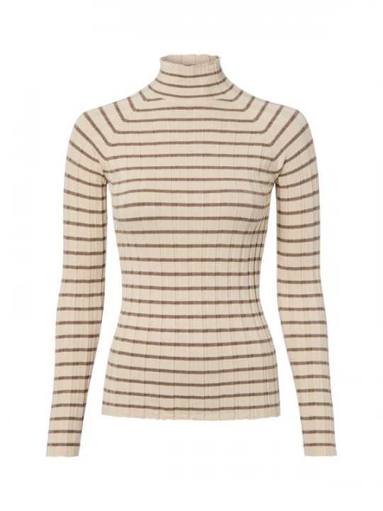 Foto van product Marie Lund Trui beige / donkerbeige