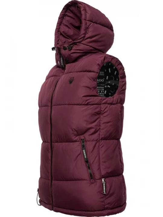 Foto van product MARIKOO Bodywarmer 'Eisflöckchen' beige / bordeaux