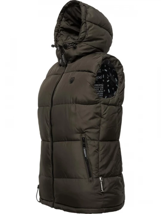 Foto van product MARIKOO Bodywarmer 'Eisflöckchen' crème / antraciet