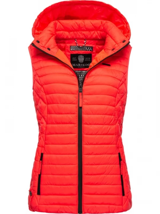 Foto van product MARIKOO Bodywarmer 'Hasenpfote' neonoranje / zwart