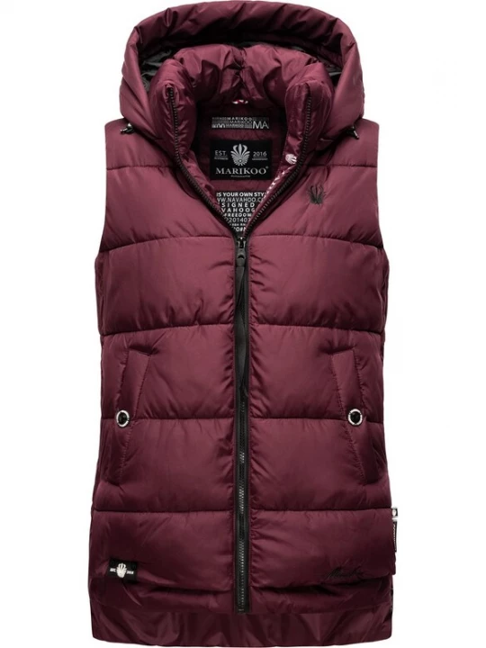Foto van product MARIKOO Bodywarmer 'Zarinaa' bordeaux