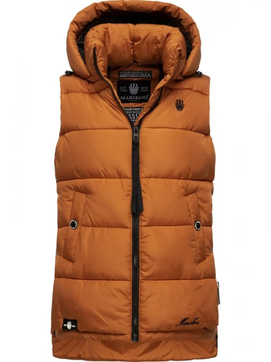 Foto van product MARIKOO Bodywarmer 'Zarinaa' bruin / zwart
