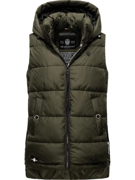 Foto van product MARIKOO Bodywarmer 'Zarinaa' donkergroen