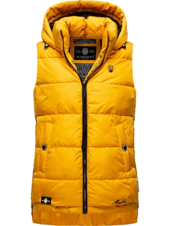 Foto van product MARIKOO Bodywarmer 'Zarinaa' goudgeel