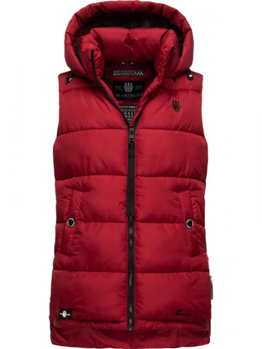 Foto van product MARIKOO Bodywarmer 'Zarinaa' rood / zwart