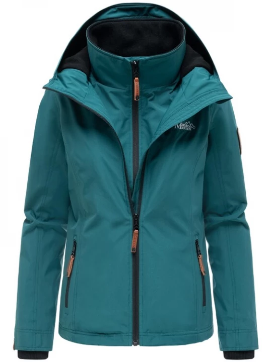 Foto van product MARIKOO Functionele jas 'Erdbeere' turquoise