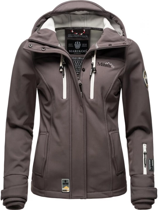 Foto van product MARIKOO Functionele jas 'Kleine Zicke' geel / taupe / zwart / wit