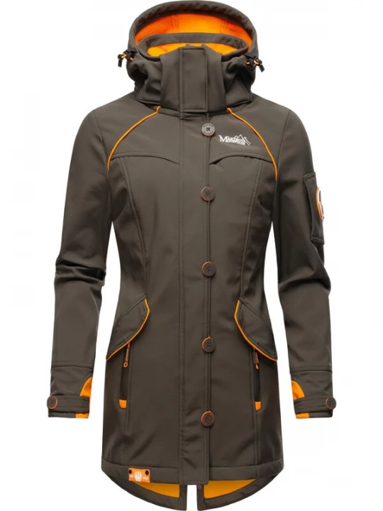 Foto van product MARIKOO Functionele jas 'Soulinaa' bruin / oranje