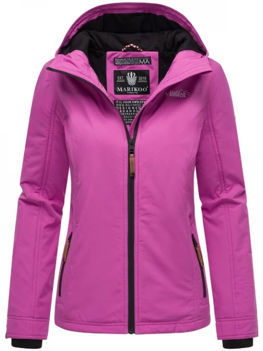 Foto van product MARIKOO Tussenjas 'Brombeere' rosa / zwart