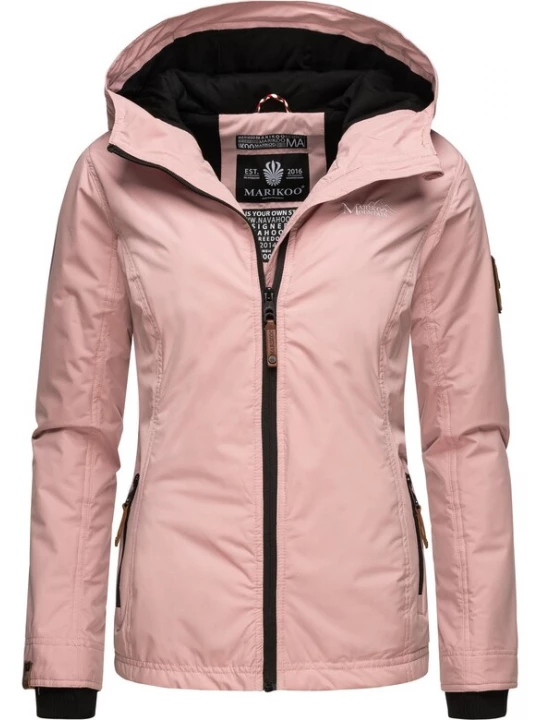 Foto van product MARIKOO Tussenjas 'Brombeere' rosé / zwart
