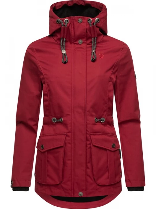 Foto van product MARIKOO Tussenparka 'Babetaa' bloedrood