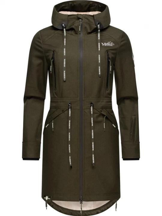 Foto van product MARIKOO Tussenparka olijfgroen / wit