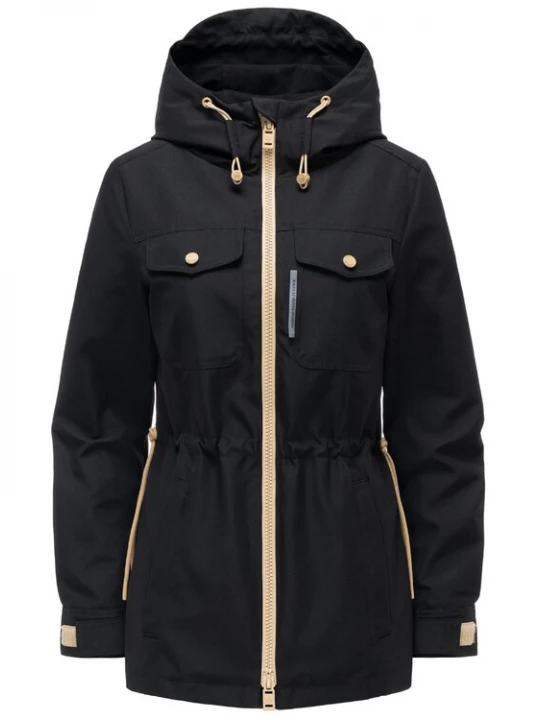 Foto van product MARIKOO Tussenparka 'Sohaa 16' taupe / zwart