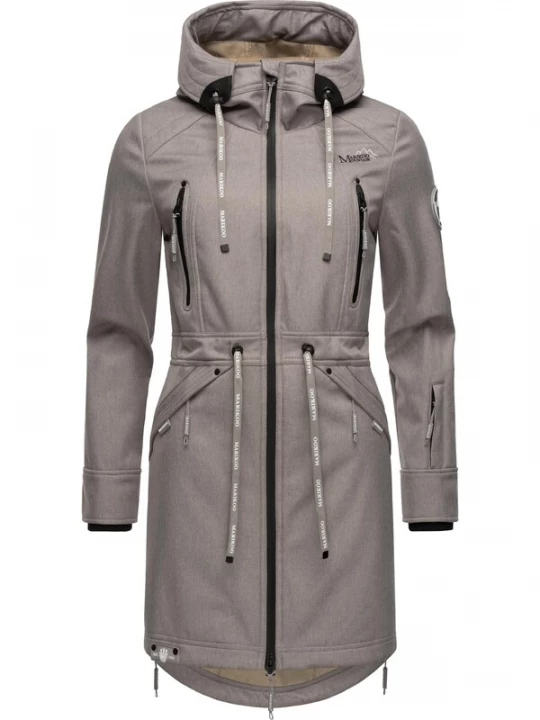 Foto van product MARIKOO Tussenparka stone grey / zwart / wit