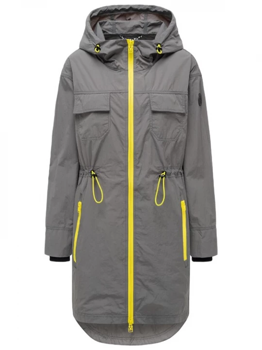 Foto van product MARIKOO Tussenparka 'Trüffelbonbon 16' geel / grijs
