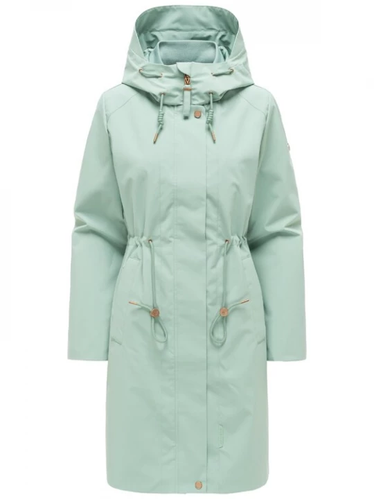 Foto van product MARIKOO Tussenparka 'Zilandaa 16' mintgroen