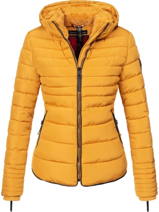 Foto van product MARIKOO Winterjas 'Amber' goudgeel