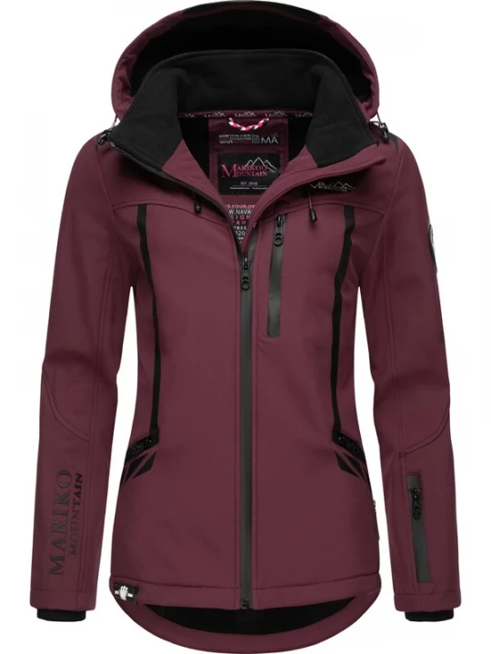 Foto van product MARIKOO Winterjas bordeaux / zwart