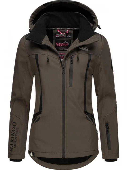 Foto van product MARIKOO Winterjas bruin / zwart