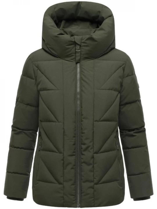 Foto van product MARIKOO Winterjas 'Kuschelnasee 16' kaki