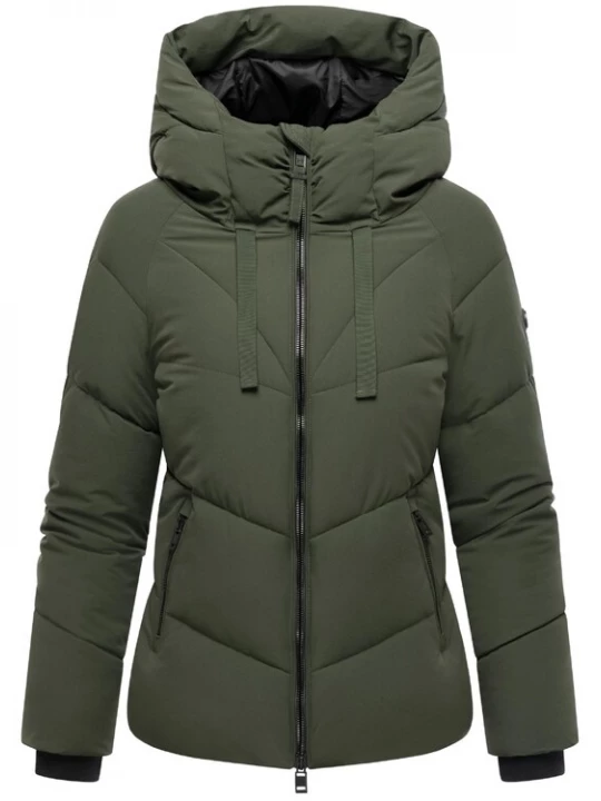 Foto van product MARIKOO Winterjas 'Kwamee 16' olijfgroen