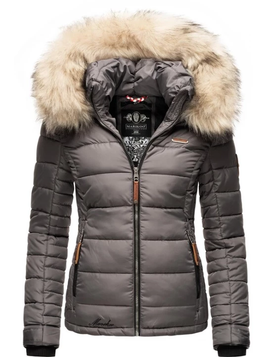 Foto van product MARIKOO Winterjas 'Lerikaa' donkergrijs